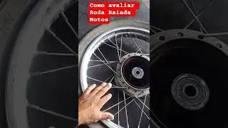 Como avaliar Roda raiada Moto #motorcycle #smartphone #cg