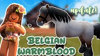 💲НОВАЯ БЕЛЬГИЙСКАЯ ТЕПЛОКРОВНАЯ ЛОШАДЬ! *Обзор обновления* 🌷 Roblox Horse Valley