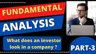 Fundamental analysis for beginners (Part-3) | Quantative analysis & Qualitative analysis |