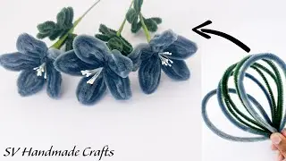 Easy flower making idea with pipe cleaners | DIY | Craft ideas | Handmade Craft | Home decor 
