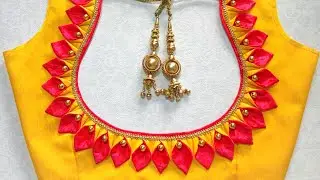 నార్మల్ సారి బ్లౌజ్ ని ఇలా ఒకసారి ట్రై చెయ్యండి చాలా బాగుంటుంది ||