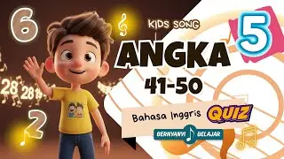 Kids Song: Learn Numbers 41&ndash;50 in English | Easy Pronunciation & Fun Quiz
