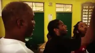 LENNOX LEWIS WORKING WITH THE YOUTH IN HANOVER, JAMAICA BOXING CAMP!!