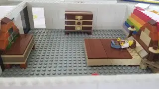 Lego Master Bedroom MOC with Rainbow Accent Wall (Lego Ideas)