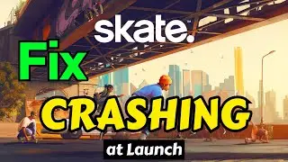 Skate. crashing black screen at startup launch Fix