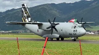 Airpower 2024 Zeltweg: Italian Air Force Demonstration Alenia C-27J Spartan, Alenia Aermacchi T-346