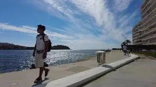 A Scenic Stroll Along Santa Ponsa's Beachside #beachwalk #travel #mallorca #walkingvideo