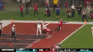 Bucs Defense Score A Safety - EAGLES vs BUCCANEERS - 2023-24 NFL SUPER WILD CARD WEEKEND