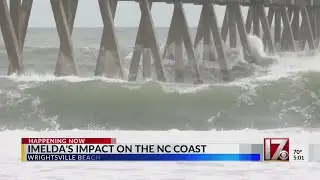 Dangerous surf at NC coast from Hurricane Imelda