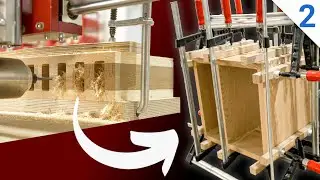CNC Fingerzinken & Verleimen (Folge #2) Nachttisch mit Schubkasten