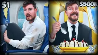 $1 vs $500,000 Plane Ticket! ✈️ (Luxury vs Budget Travel Challenge)