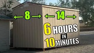 Complete 8x14 Shed Build in 10 Minutes &ndash; No Permit Needed!