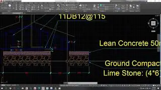 មេរៀន Auto cad រៀបគូសសរសៃដែកជើងតាង Part1