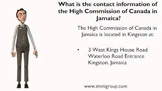 What is the contact information of the High Commission of Canada in Jamaica?