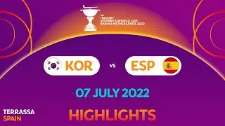 FIH Hockey Women's World Cup 2022: Game 24 - Korea vs Spain | #HWC2022