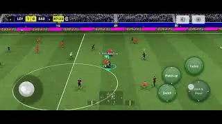 The match between Bayer Leverkusen Vs FC Barcelona live in Efoootball ###football 