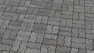 Zig-zag 08 grey paving stone material