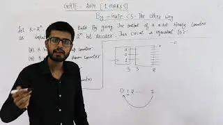 Gate 2014 pyq DIGITAL | Let k = 2n. A circuit is built by giving the output of an n-bit binary