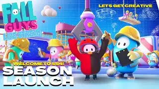 FALL GUYS | SS4 SEASON LAUNCH | LET'S GET CREATIVE | SS4 HYPE | LIVE STREAM (PS4) #fallguys