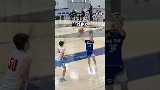 3 Pointers BUT they get increasingly FARTHER!
