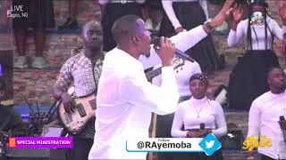 it was a heavy atmosphere as Mr kels ministered at the STAGE CONCERT
