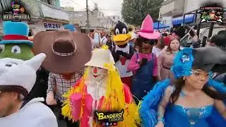 DISFRACES LOS DE LA R  CARNAVAL 2025 SAN SEBATIAN TECOLOXTITLAN BANDA TROMBA SINALOENSE BANDA MERA
