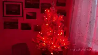 Гирлянда для ёлки DANCING LIGHTS, 100белых/цветных LED, контроллер 30 реж., 10 м, ПДУ, IP44  490708