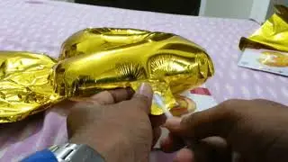 how to inflate foil balloon and deflate/air removal process
