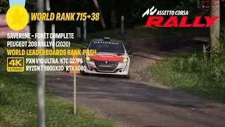 Full Sending the Peugeot 208 Rally 4 Car in For&ecirc;t Complete Stage in 4k Ultra HD now using DLSS4.5