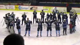 Ďakovačka po zápase Nitra - Zvolen 5:0