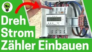 Digitalen Drehstromz&auml;hler Anschlie&szlig;en ✅ TOP ANLEITUNG: Wie Zwischenz&auml;hler f&uuml;r Hutschiene Einbauen???