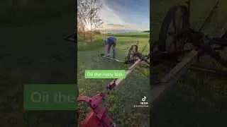 Antique sickle bar mower, let&rsquo;s see if it works!!