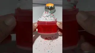 Smurfy Slimes Winter Candy Apple Float 🍎 #slime #slimereview #slimeasmr #asmr #smurfyslimes