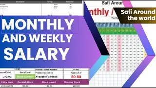 How to make Monthly and Weekly Salary Payment in Excel |payroll in excel |how to make salary sheet |