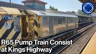 MTA NYC Subway: R65 Pump Train at Kings Highway