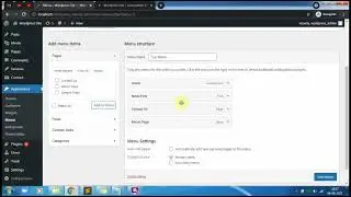 Add Menu in WordPress