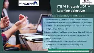Free Course Introduction | ITIL&reg;4 Strategist: Direct Plan and Improve (DPI) | 1st Career | Axelos