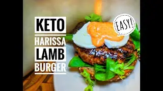 I Built the ULTIMATE Keto Harissa Lamb Burger - Goat&rsquo;s Cheese Magic 🐐🔥