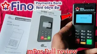 Fino payment bank mPos machine । Fino matm device । Fino mPos D180 full review ।