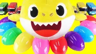 Сюрприз яйцо играть Pinkfong Baby Shark !! Видеоролики Baby Shark.