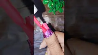 easy sticker nail art #shortvideo #nailart