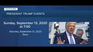 Trump coming to Nevada for 2 campaign events