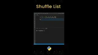 How to Shuffle a List in Python ? #shorts