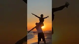 Sunset 🌅  #acroyoga #acrobatics #acroduo #coupledance #couple #dance #acro #coupleaesthetic #travel