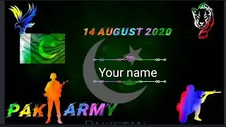 14 August 2021 Template name arts video | black screen status video | make 14 august status