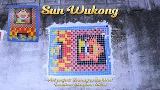 Use mosaic tiles to make a pixel painting of Sun Wukong#art #mosaictiles #handmade #china #DIY