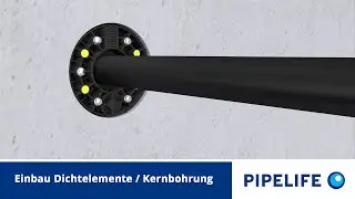 Einbau der RDS Evolution Dichtelemente in eine Kernbohrung