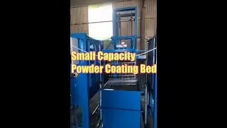 Fluidized powder coating bed dip line Small capacity for mesh wire shelves,dip powder coating line