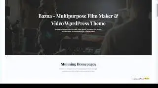 Bazna Multipurpose Film Studio WordPress Theme movie theme videographer Easy Create Website