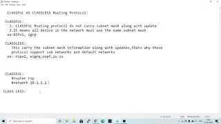 Classful vs classless Routing Protocol #CCNA #CCNP #CCIE #interviewquestions #networking